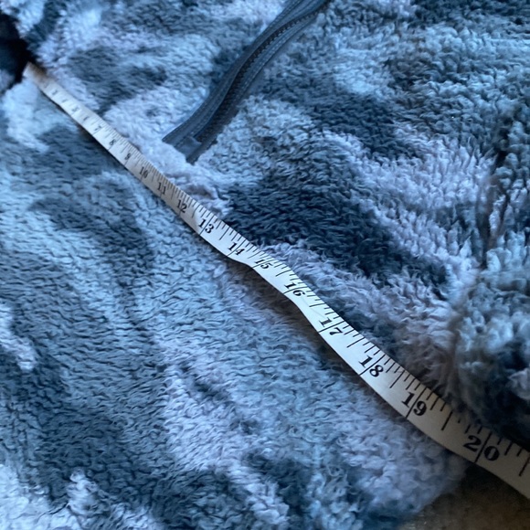 Grey Camo Sherpa Pullover Jacket S - Picture 5 of 14